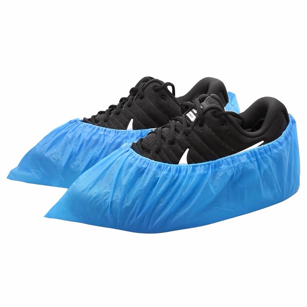100 Blue cloth Shoe Covers